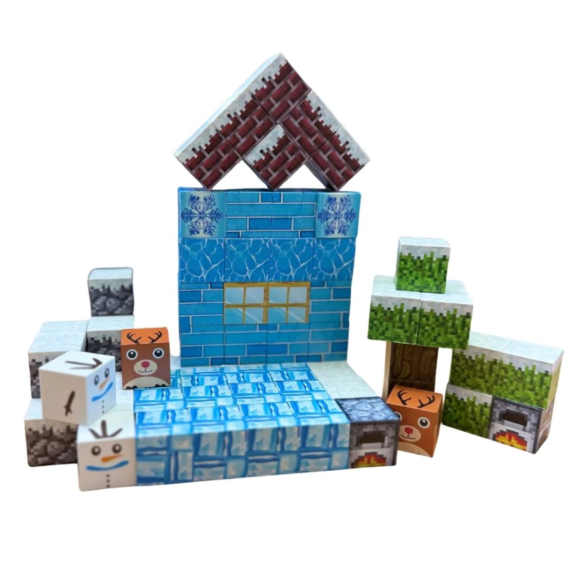 GENERICO - Bloques Magnéticos Frozen Super World 64 Pcs