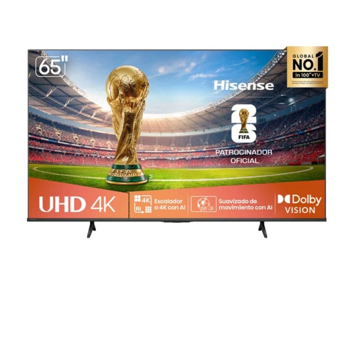 HISENSE - Televisor HISENSE LED 65 UHD 4K Smart TV 65A6NV