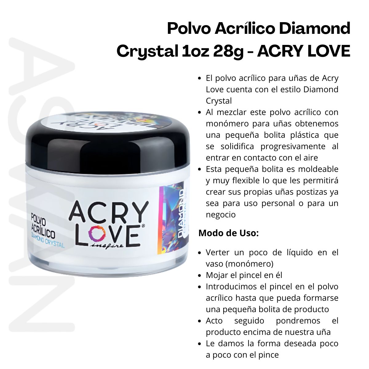 GENERICO - Pack x3 - Diamond Crystal - ACRY LOVE