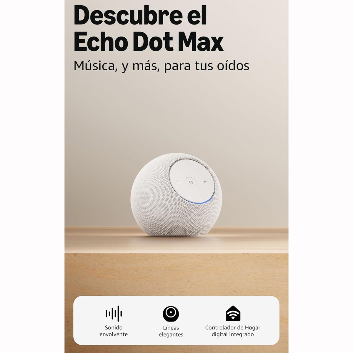 AMAZON - Altavoz Inteligente Amazon Echo Dot Max 2025 - White