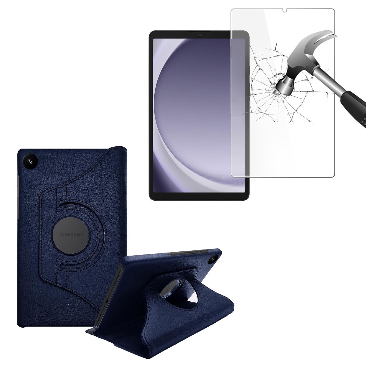 GENERICO - Funda + Mica de Vidrio para Samsung Tab A11 8.7 2025 SM-X133 SM-X135