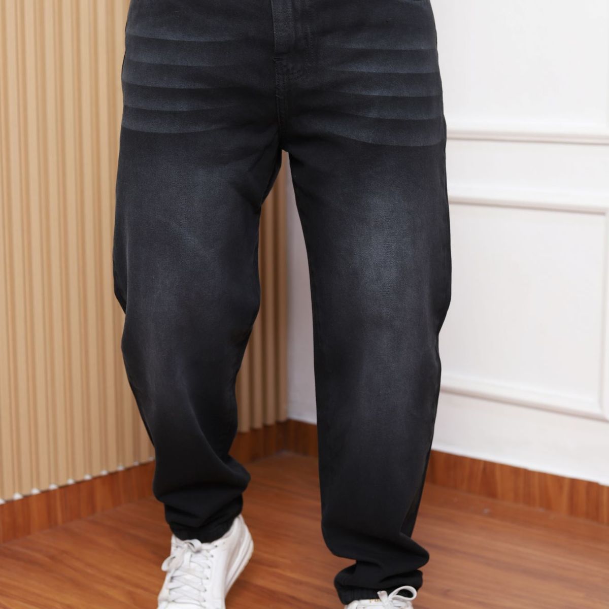 QH - Pantalón Mom Fit de Denim 100% Algodón para Hombre