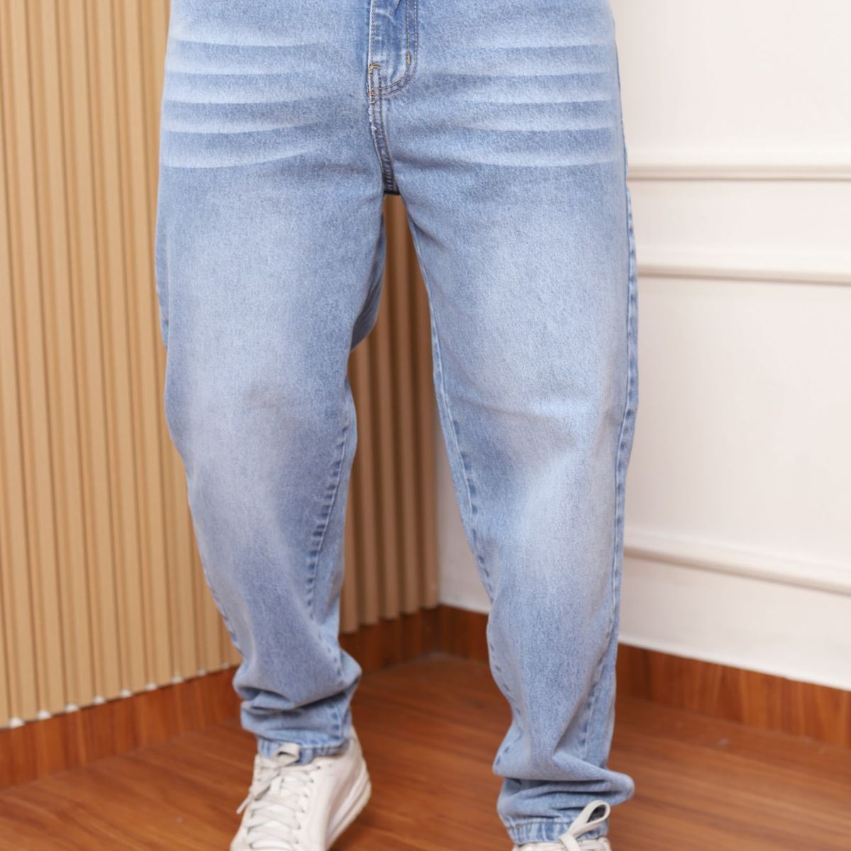 QH - Pantalón Mom Fit de Denim 100% Algodón para Hombre