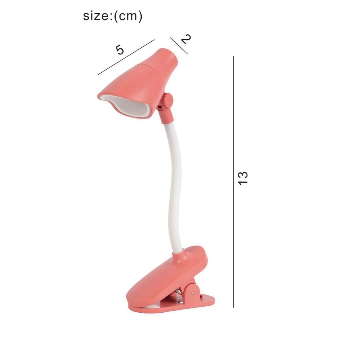 GENERICO - Lámpara de Escritorio LED Roja Compacta y Moderna para Oficina y Estudio
