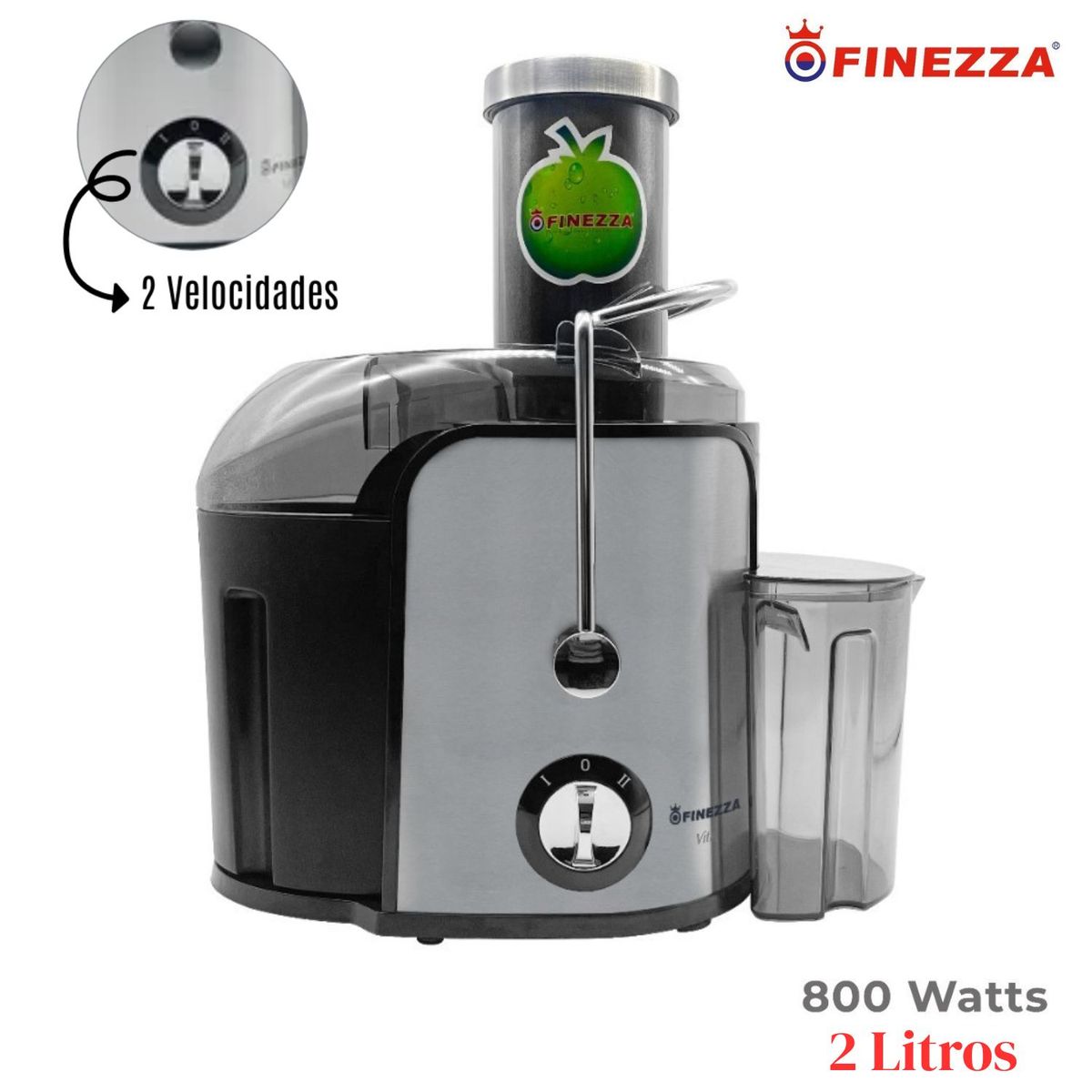 FINEZZA - Extractor de Jugo Finezza FZ-A6251EX 800 W Negro