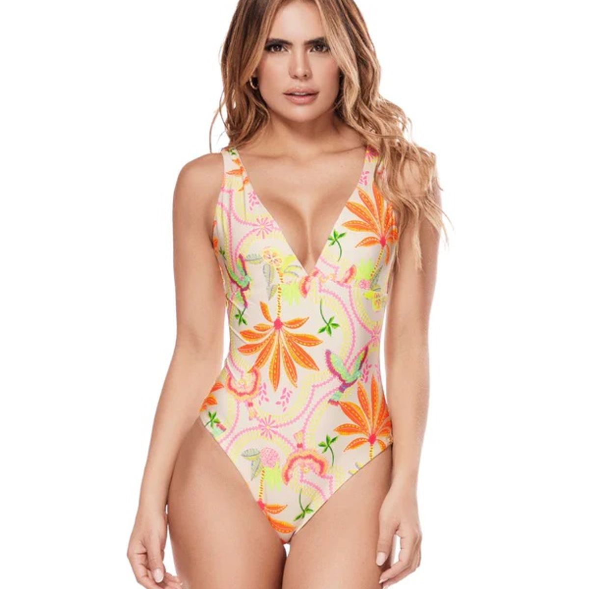 CHAMELA - Ropa de baño mujer con control de abdomen 45575