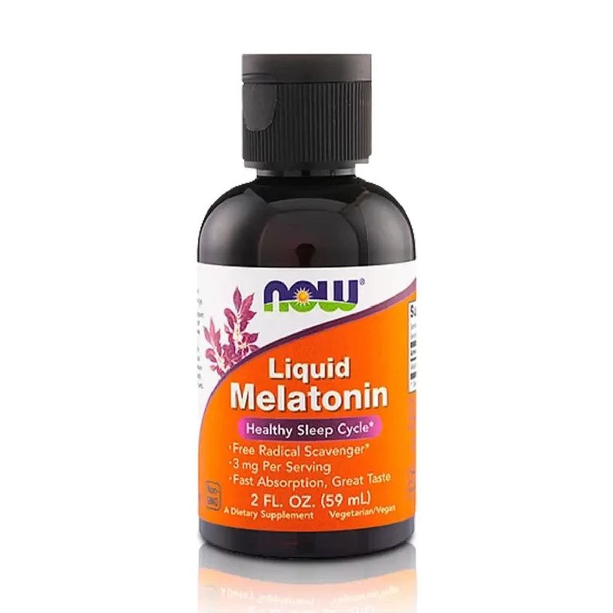 NOW - Melatonina Líquida 3 mg (59 ml) - NOW Foods