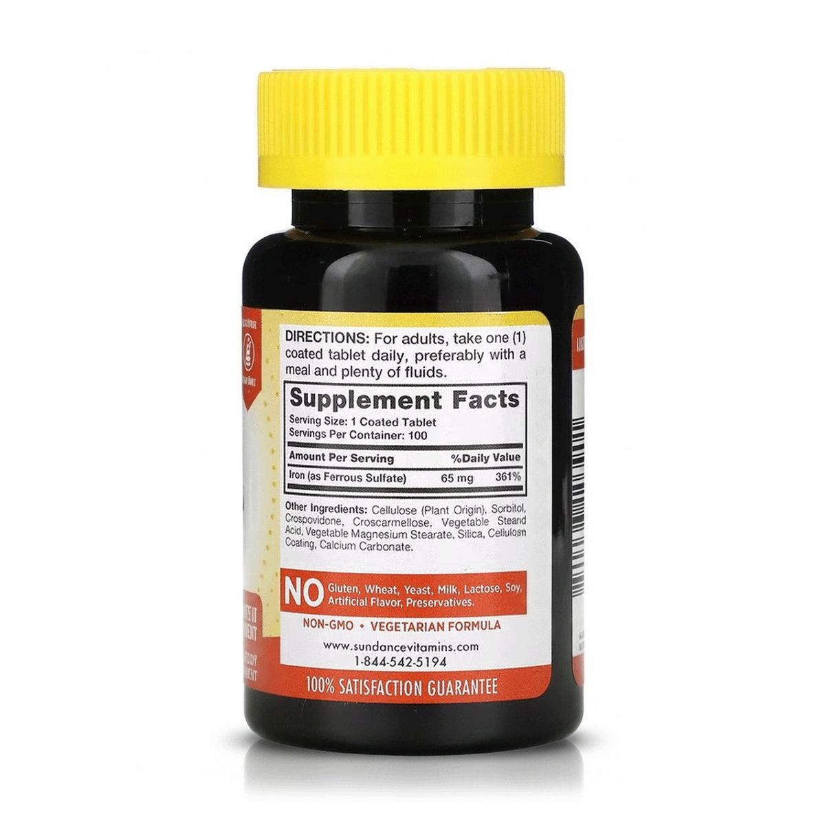 SUNDANCE - Hierro 65 mg (100 Tabletas) - Energía Vital - Sundance