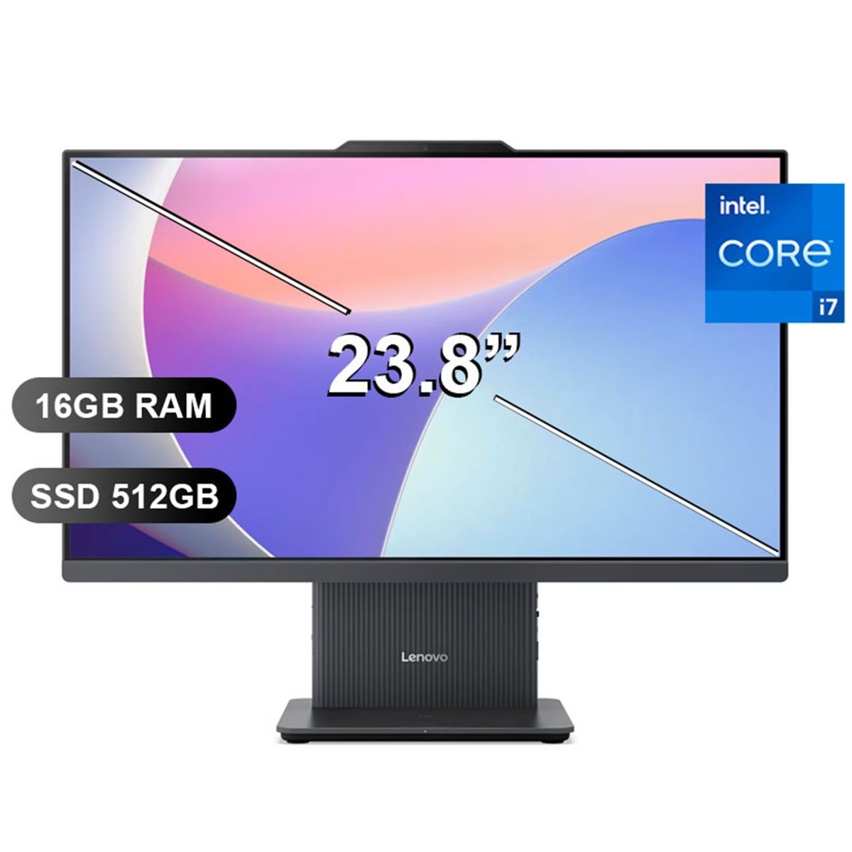 LENOVO - All In One Lenovo IdeaCentre AIO 24IRH9 Intel Core i7 512GB SSD 16GB Lunagrey