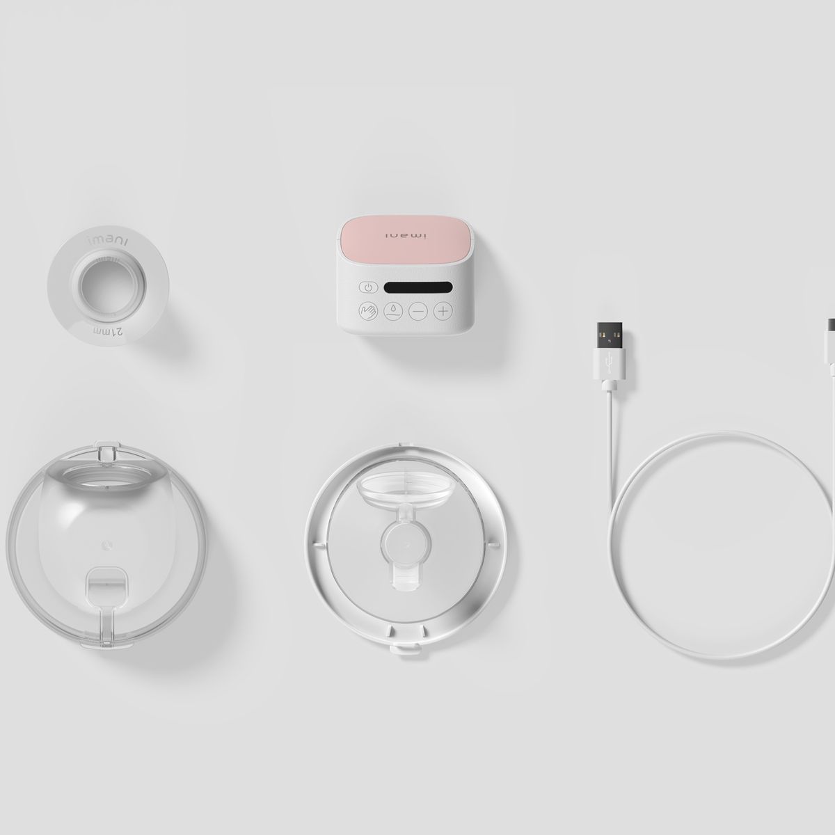 GENERICO - Extractor de Leche Manos Libres Imani i2 Plus Pro  Doble Portátil y Ultra Práctico