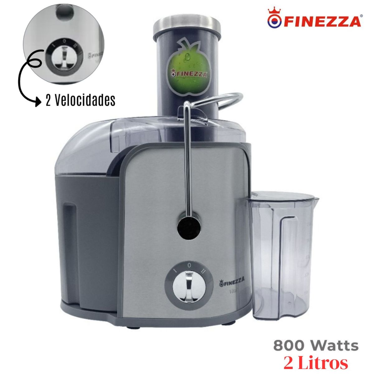 FINEZZA - Extractor de Jugo Finezza FZ-A6251EX 800 W Gris