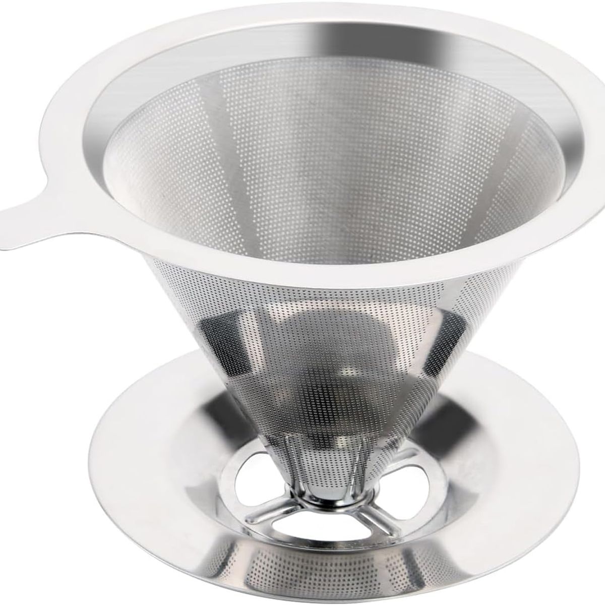 GENERICO - Dripper   v60 de acero 1 - 4 tazas