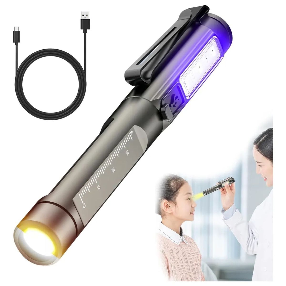 OEM - Linterna Médica LED Profesional para Oftalmología y Otología