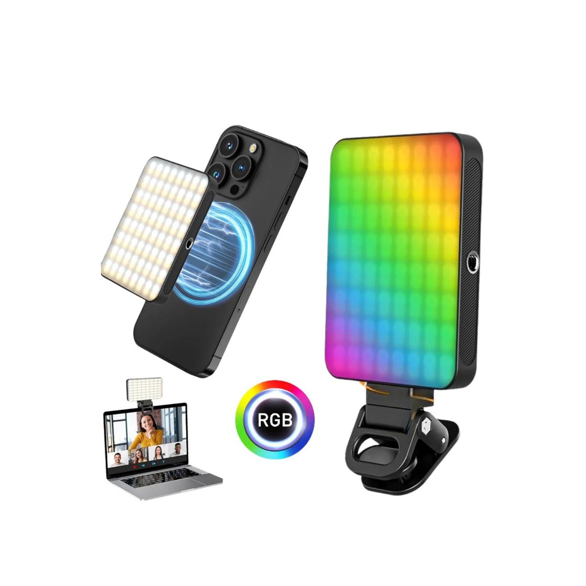 GENERICO - Luz Led RGB Portátil Para Celular