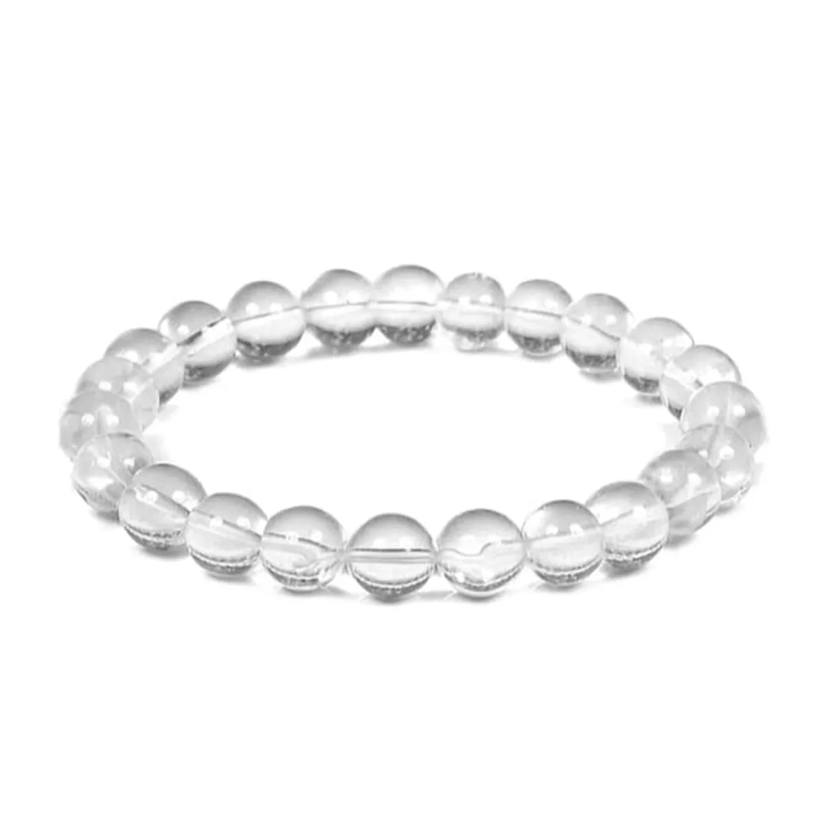 GENERICO - PULSERA   DE CUARZO CRISTAL   #10 PIEDRA NATURAL