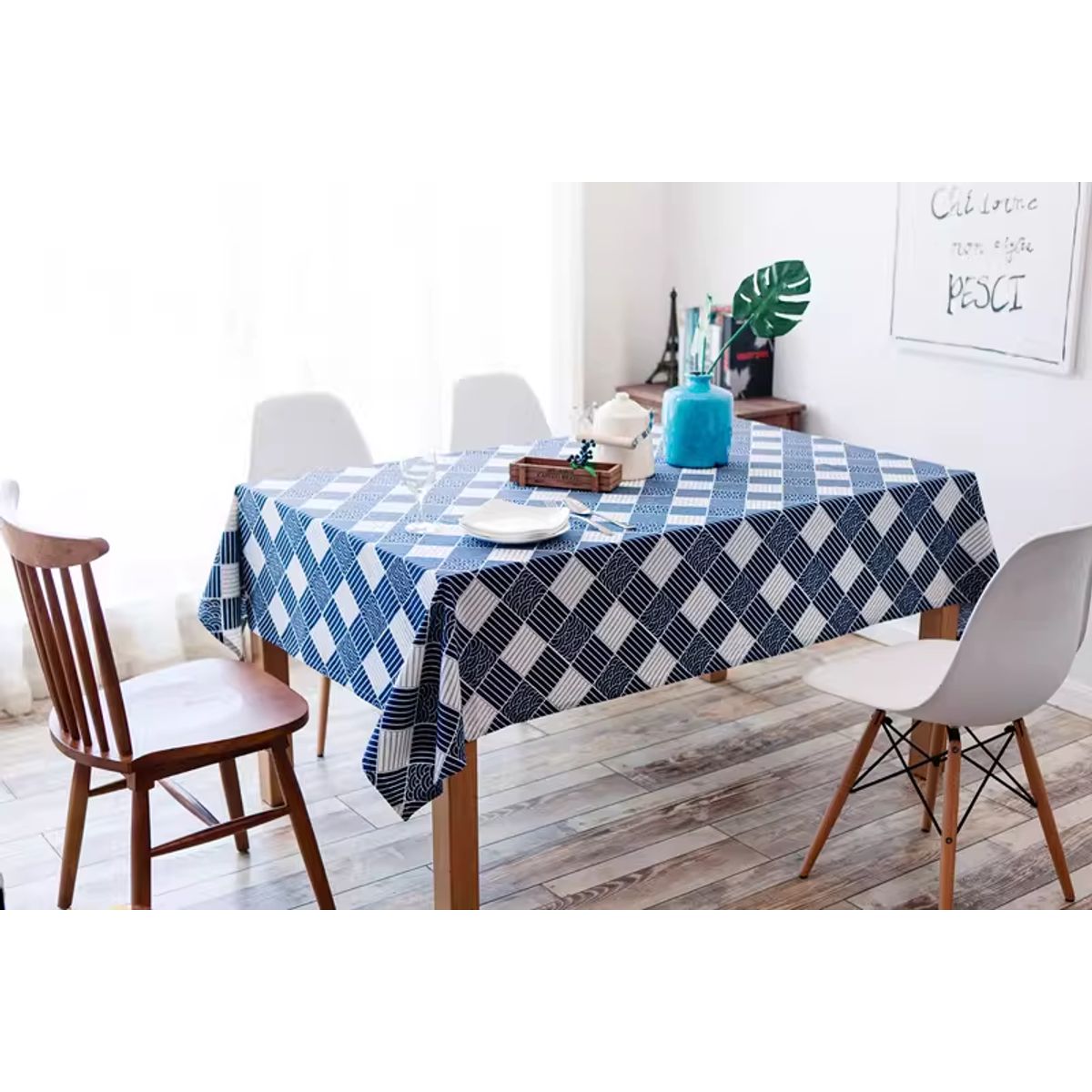 BAALATHKKO5 - Mantel Rectangular Rústico Texturizado Premium 140220 Cm - BORLA CUADROS