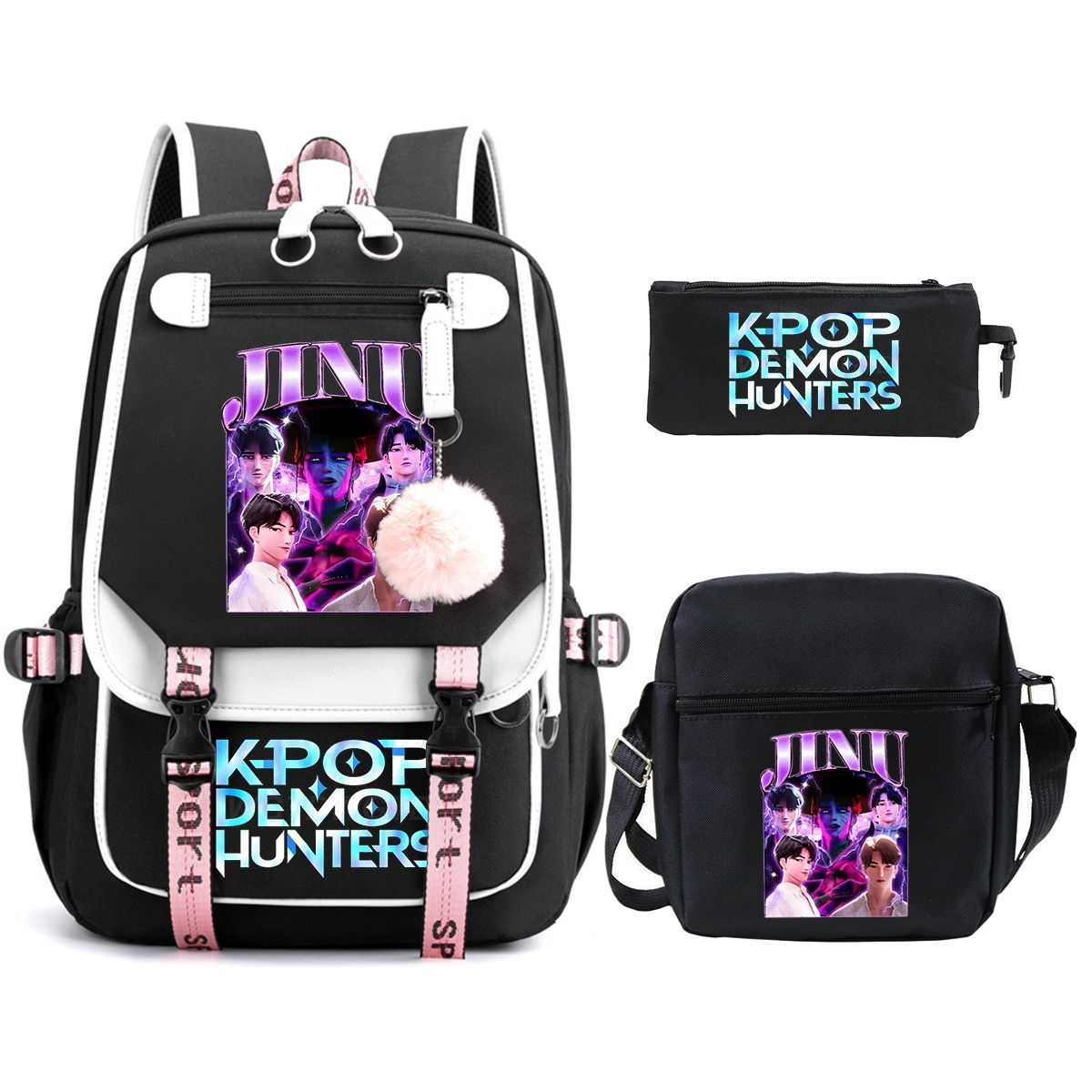 TIOZONEY - Juego de mochila escolar Kpop Las Guerreras K-pop Huntrix Cazadoras de demonios