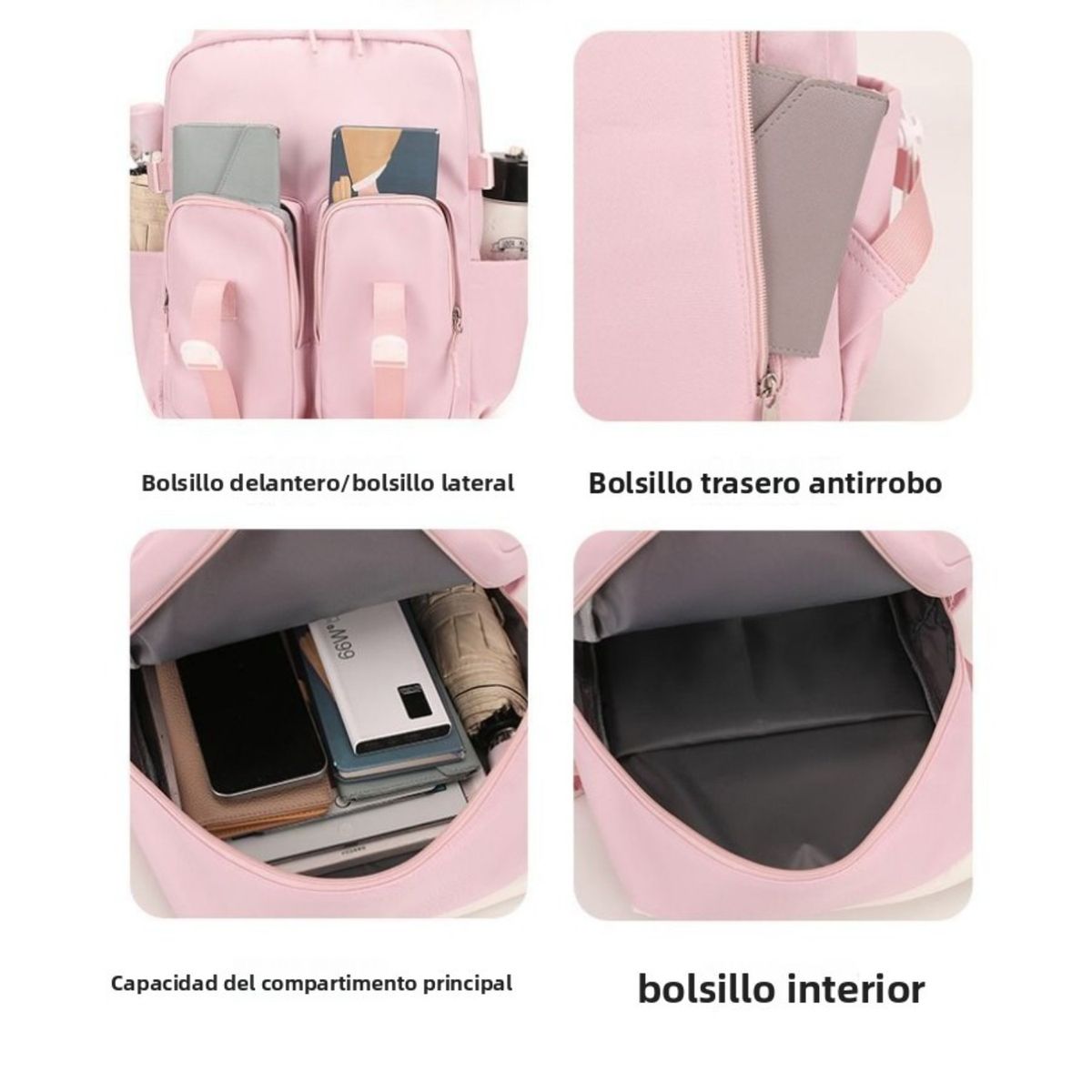 TIOZONEY - Juego de mochila escolar Kpop Las Guerreras K-pop Huntrix Cazadoras de demonios