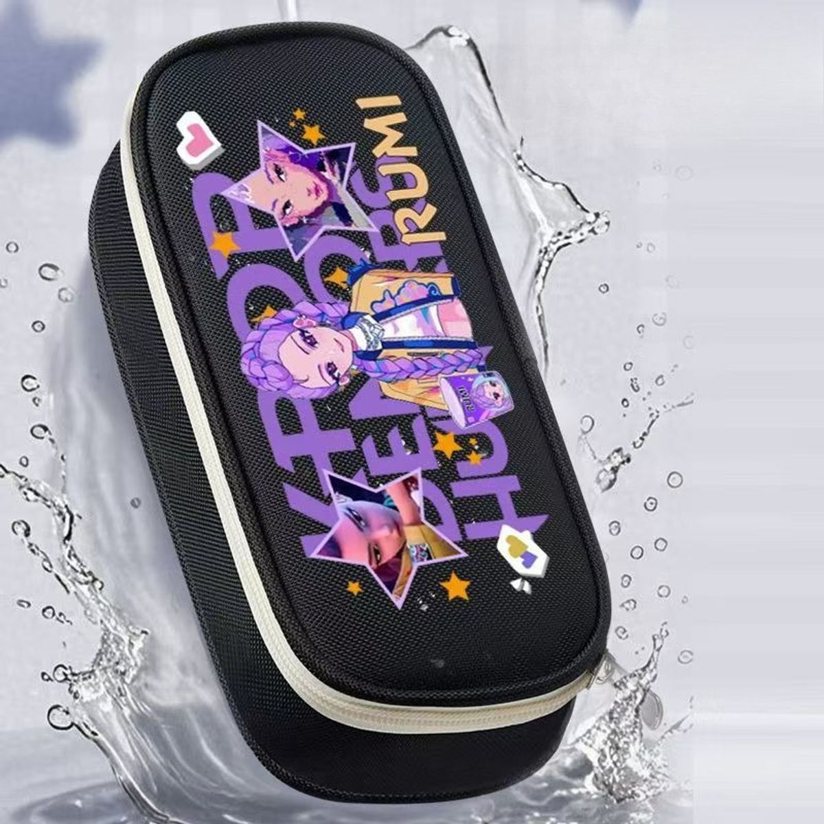 TIOZONEY - Estuche portátil multifunción para lápices Kpop Demon Hunters