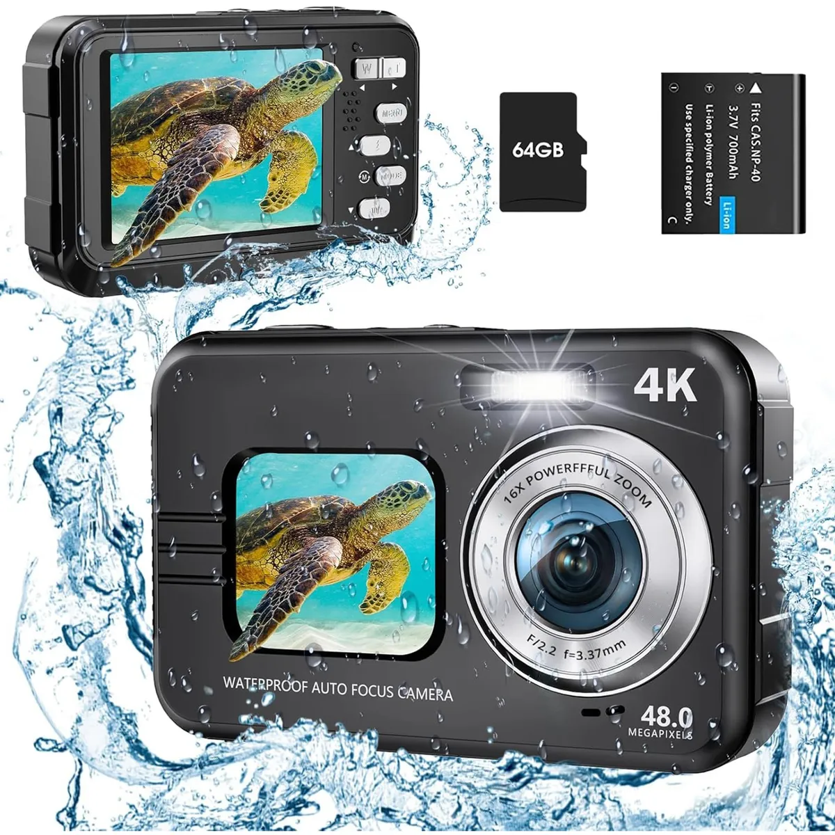 RENVMEXY - Cámara Deportiva WDC901 4K  Captura Cada Aventura en Alta Definición