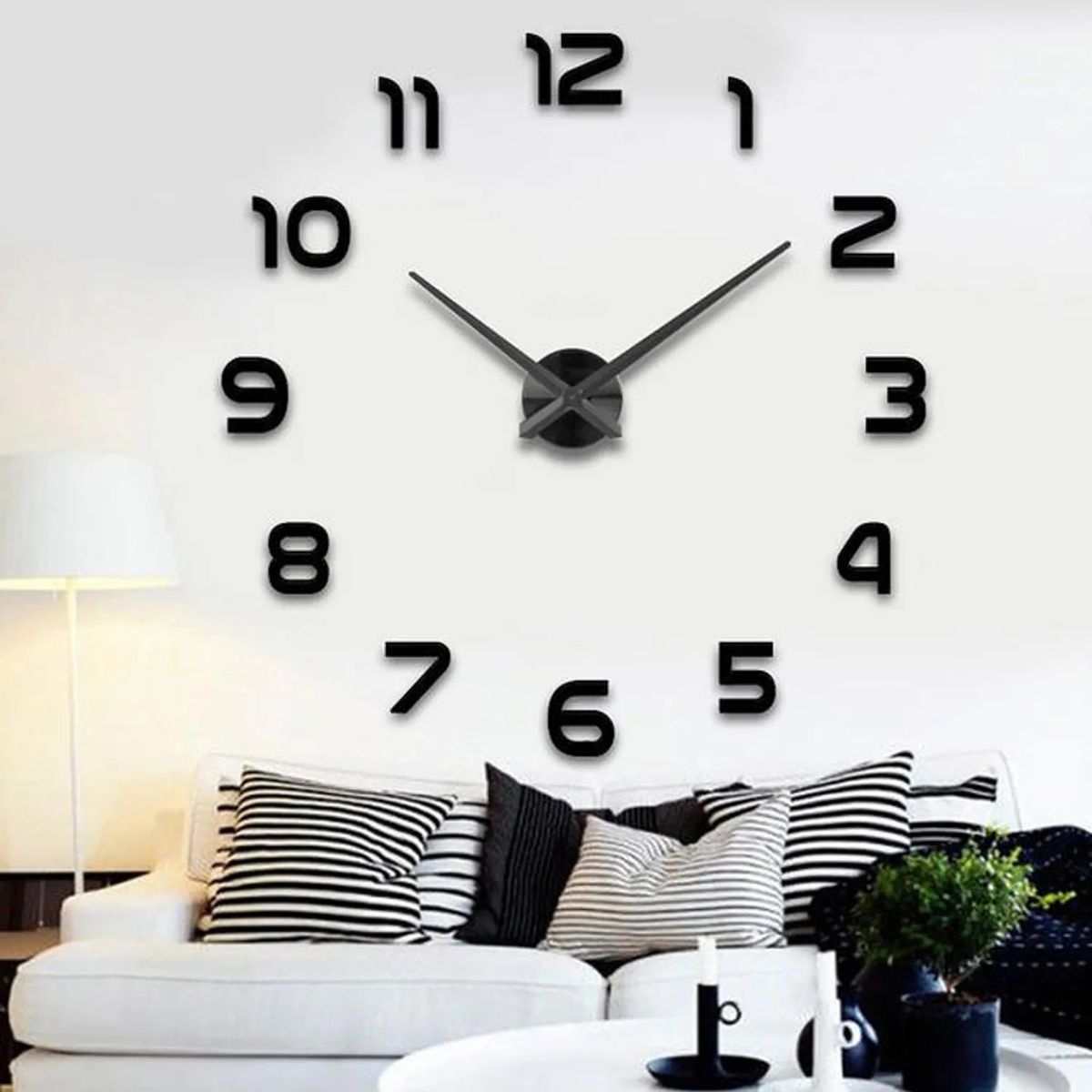 OEM - Reloj De Pared Digital 3d Moderno Y Grande De 110cm