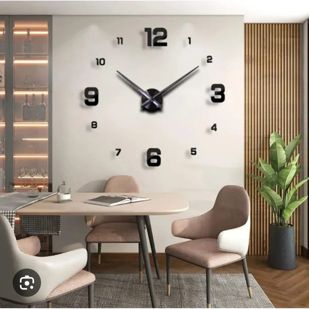 OEM - Reloj De Pared Digital 3d Moderno Y Grande De 110cm