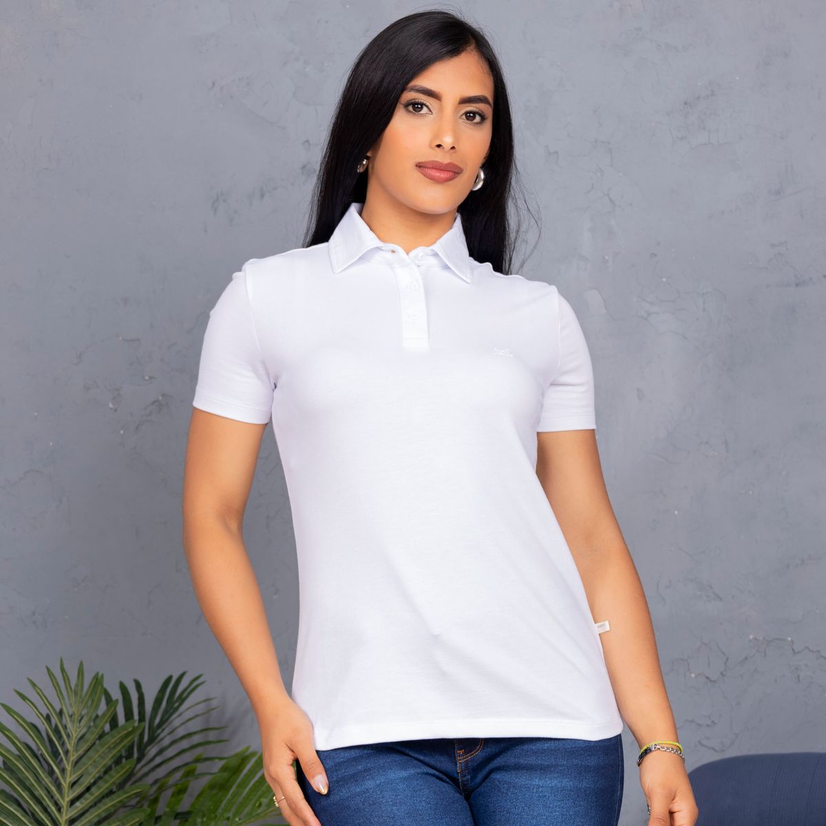 A VANTGARDESTYLE - POLO BOX SLIM FIT DAMA MC - PIQUE LYCRADO