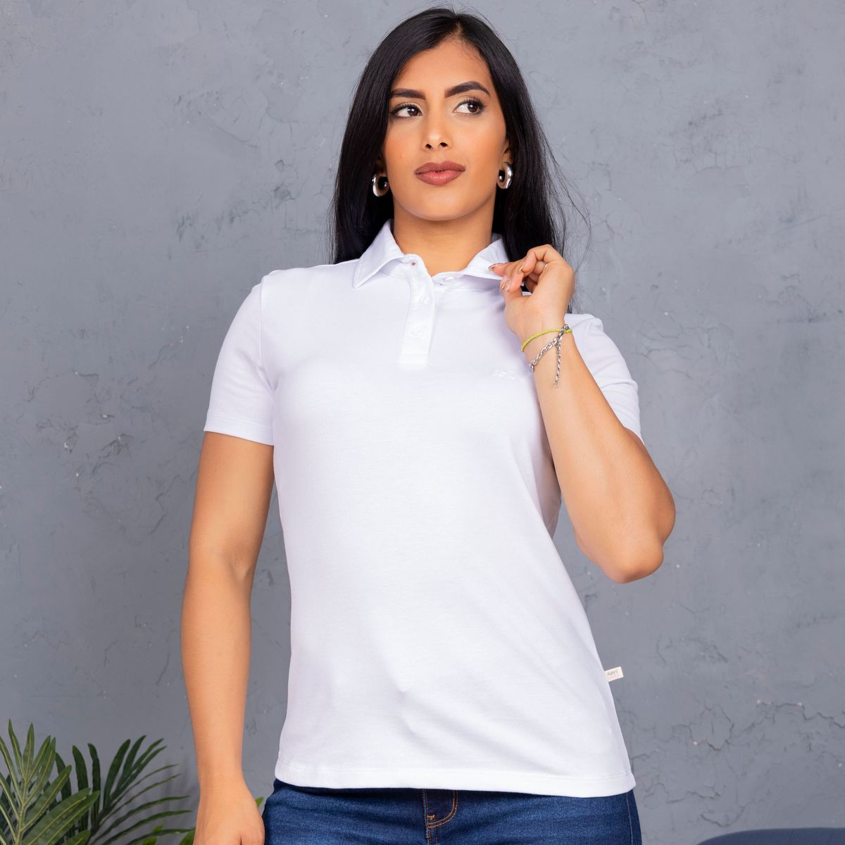 A VANTGARDESTYLE - POLO BOX SLIM FIT DAMA MC - PIQUE LYCRADO