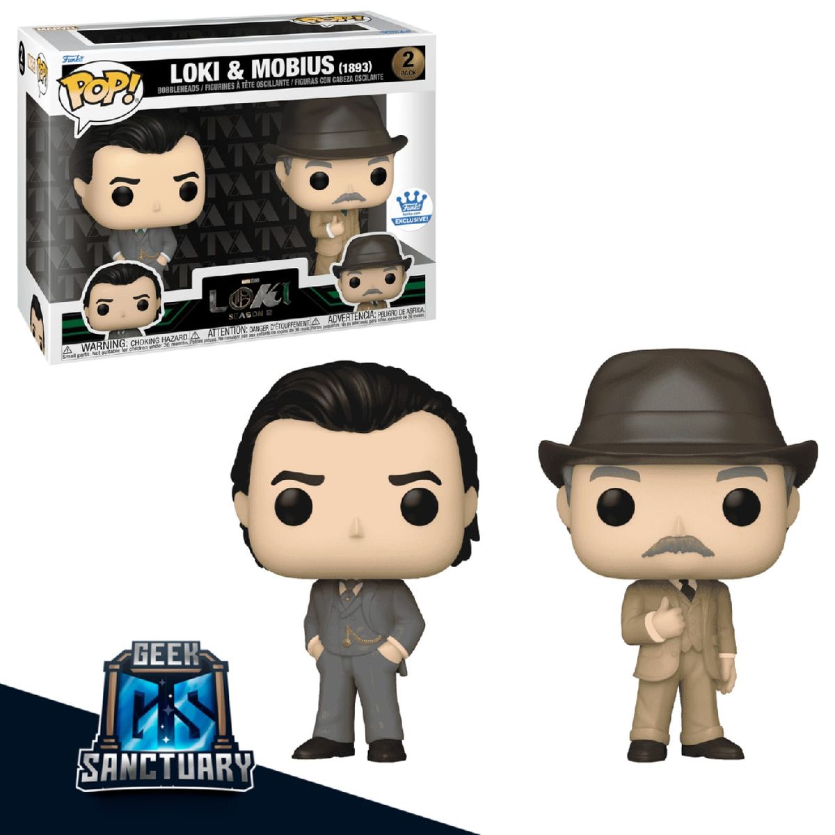 FUNKO - POP 2-PACK LOKI Y MOBIUS 1893 MARVEL FUNKO SHOP EXCLUSIVE