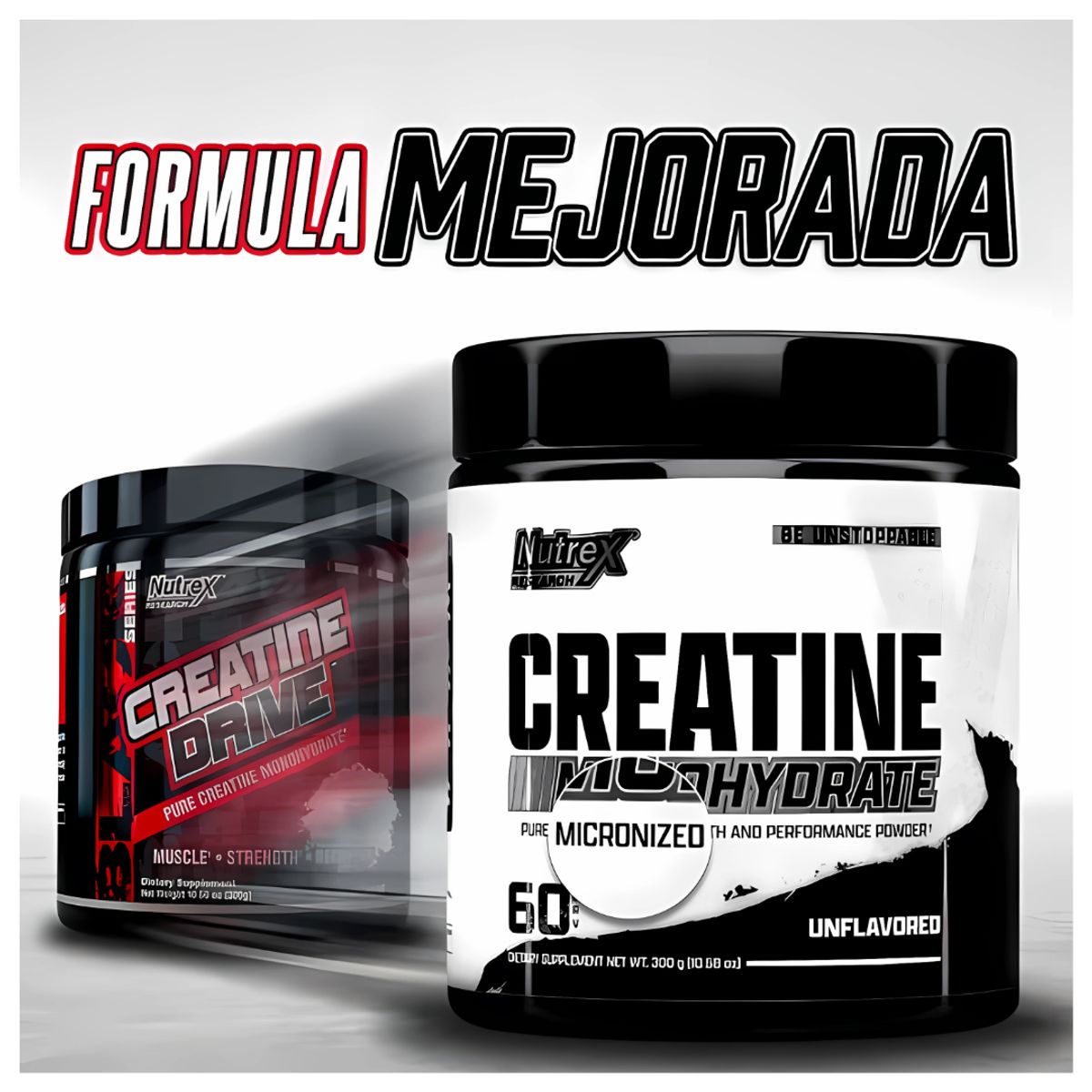 NUTREX RESEARCH - Creatina Nutrex Research 300 g - Creatina Monohidratada y Micronizada 60 servicios