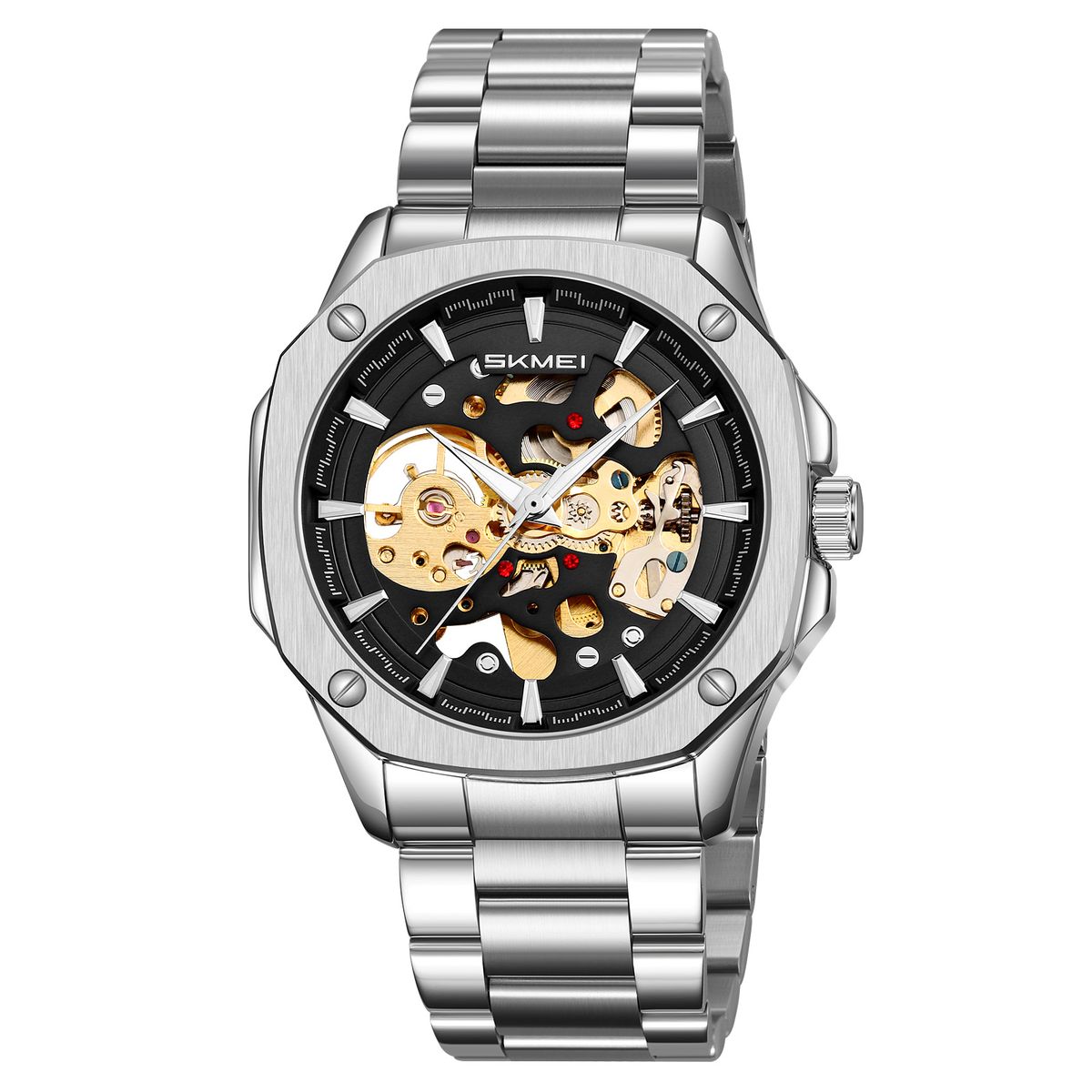 SKMEI - Reloj Skmei 9378 ACERO MECANICO Tourbillon AUTOMATICO