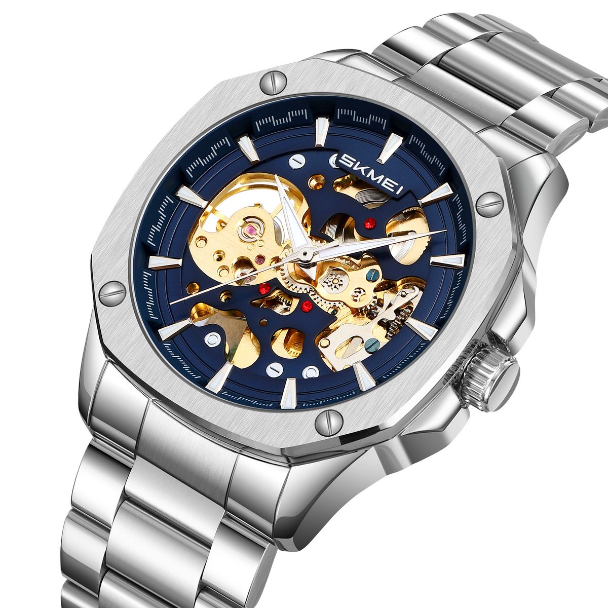 SKMEI - Reloj Skmei 9378 ACERO MECANICO Tourbillon AUTOMATICO
