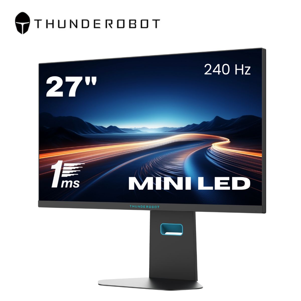 THUNDEROBOT - Monitor Gamer MINI LED Thunderobot Blackwarrior 27 Pulgadas 2K QHD 240hz