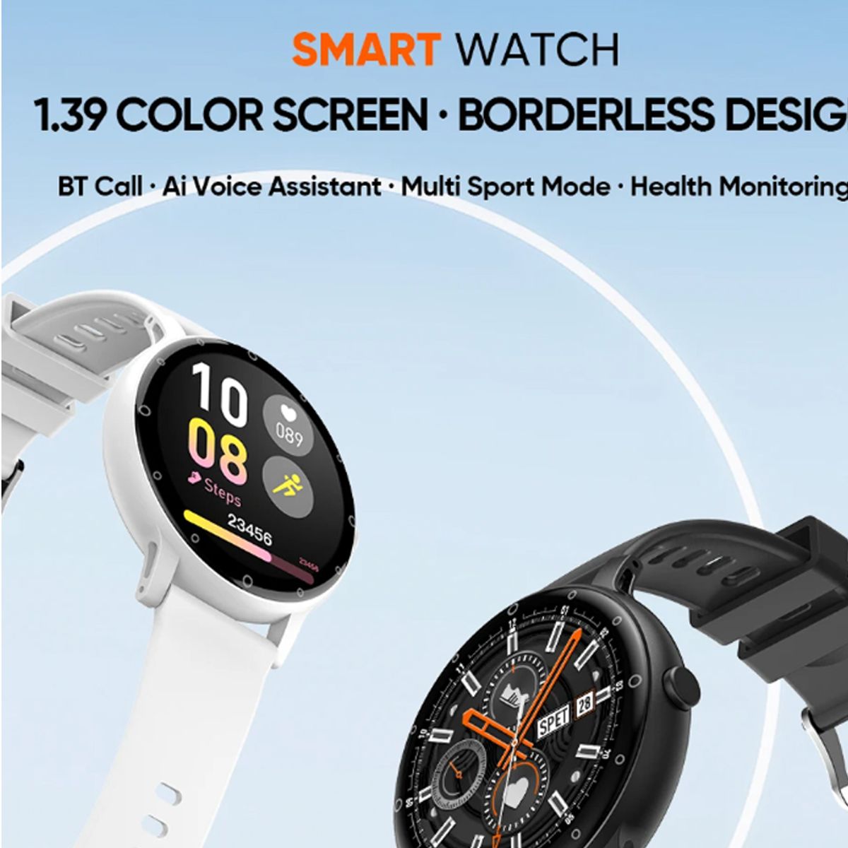 LENOVO - Audífonos Lenovo LP40 Pro Blanco  y Toumi Fit Pro watch Reloj inteligente