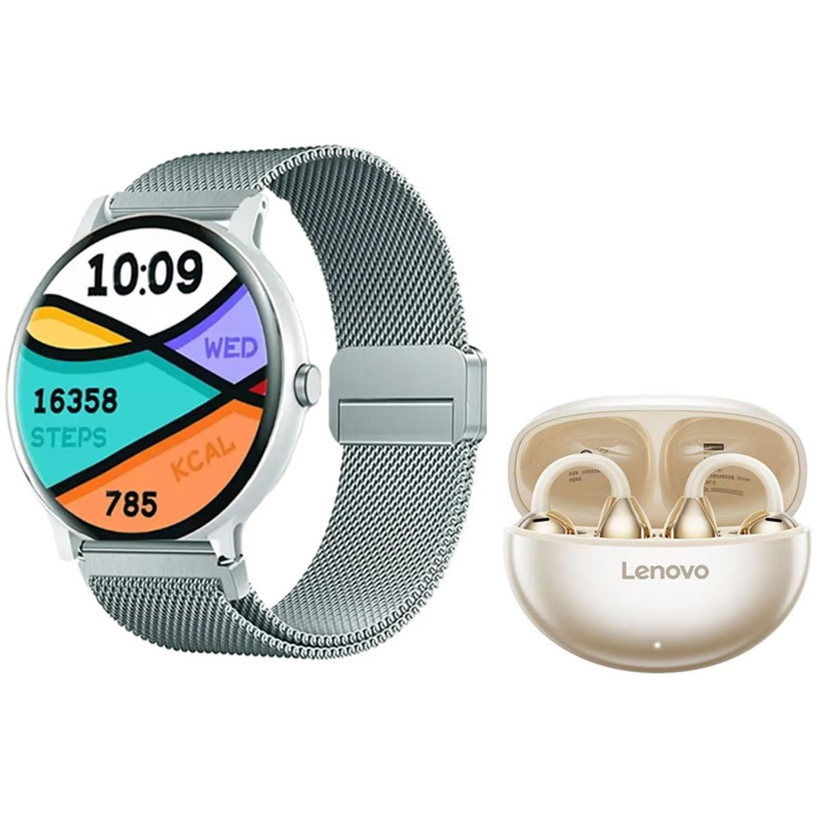 LENOVO - Lenovo TA140 Audífonos-Blanco y Toumi Fit 2-W Reloj inteligente