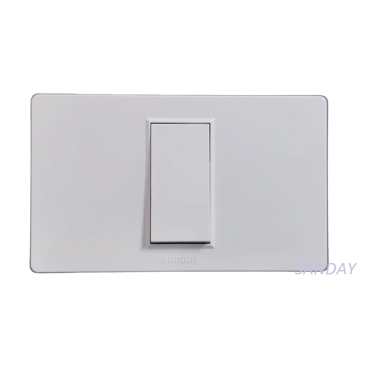 GENERICO - INTERRUPTOR CONMUTADOR DE 4 VIAS SIMPLE PLACA BLANCA Y DADO BLANCO SANDAY