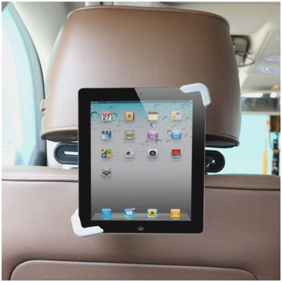 GENERICO - Soporte Tablet Ipad Para Auto C1509 Ajustable Giratorio 360° Para Reposa cabeza