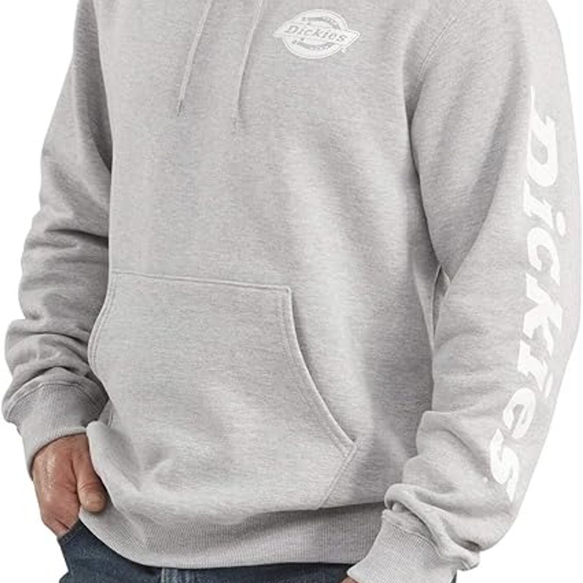 DICKIES - POLERA DICKIES CON CAPUCHA GRAPHIC SLEEVE PARA HOMBRE  COLOR  GRIS BREZO