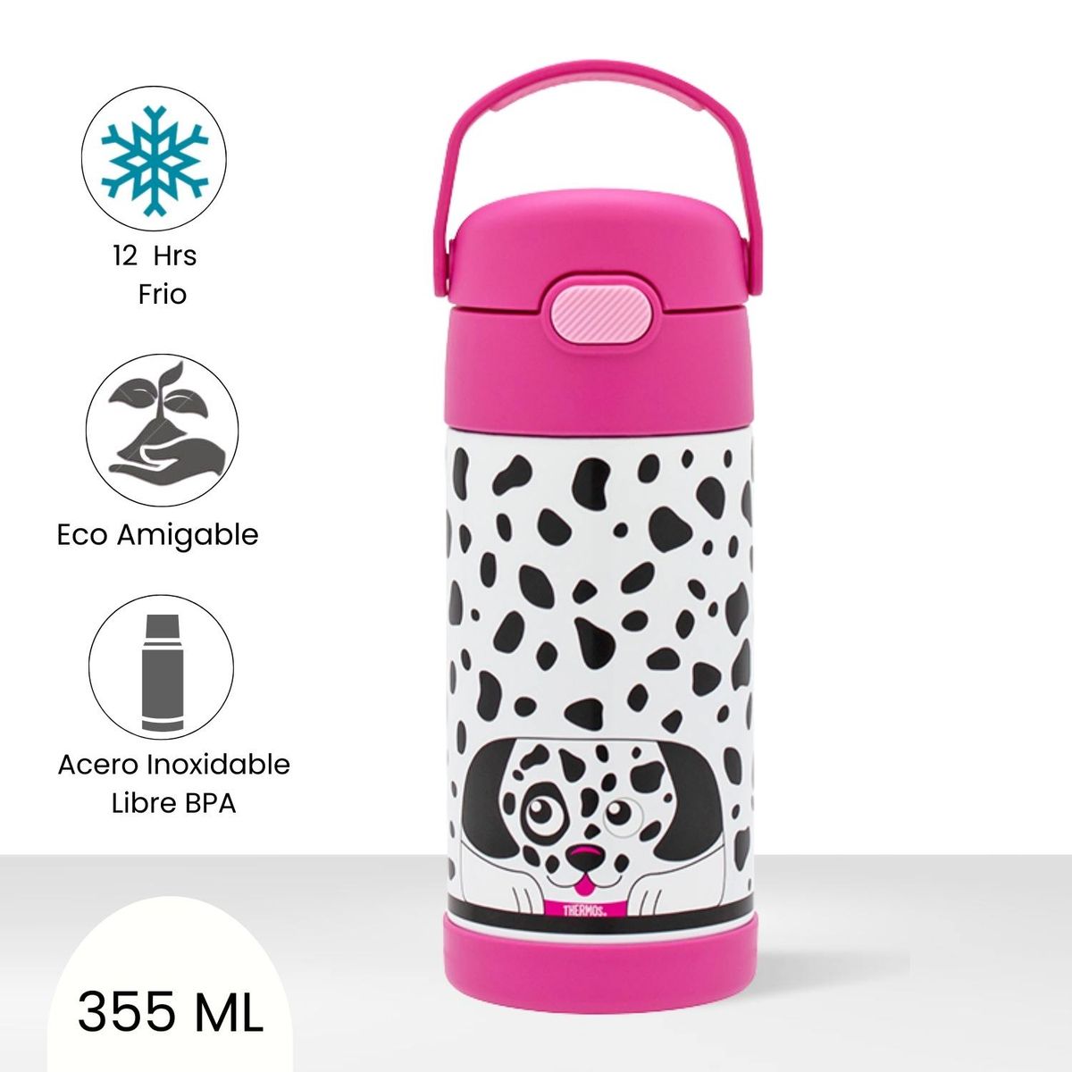 THERMOS - Tomatodo Termico para Niños Funtainer Dalmata 355 Ml