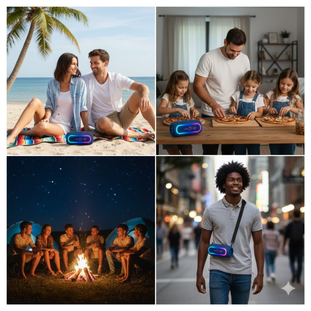 GENERICO - PARLANTE MODERNO CON CONEXION BLUETOOTH PARA USO DIARIO