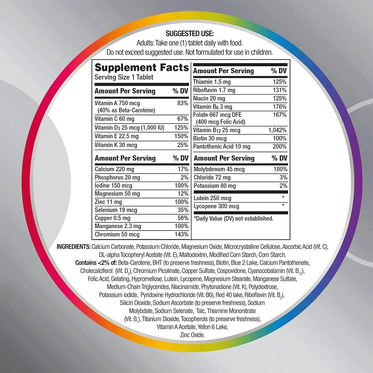 CENTRUM - Silver Adults 50+ (125 Tabletas) - Centrum