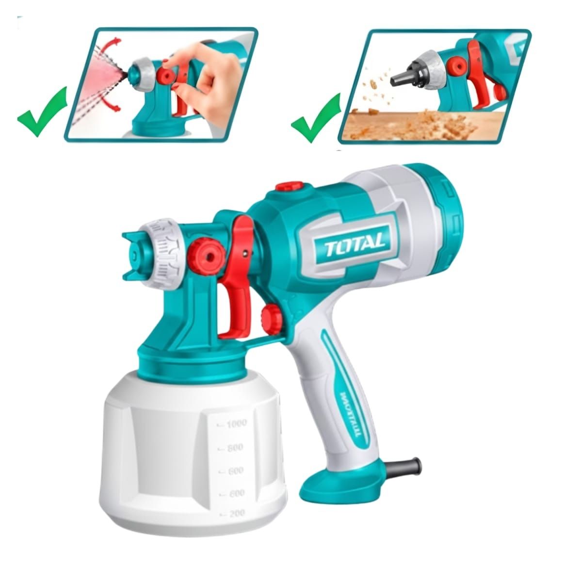 TOTAL TOOLS - Pistola de Pintar Electrica TOTAL 530W TT4506