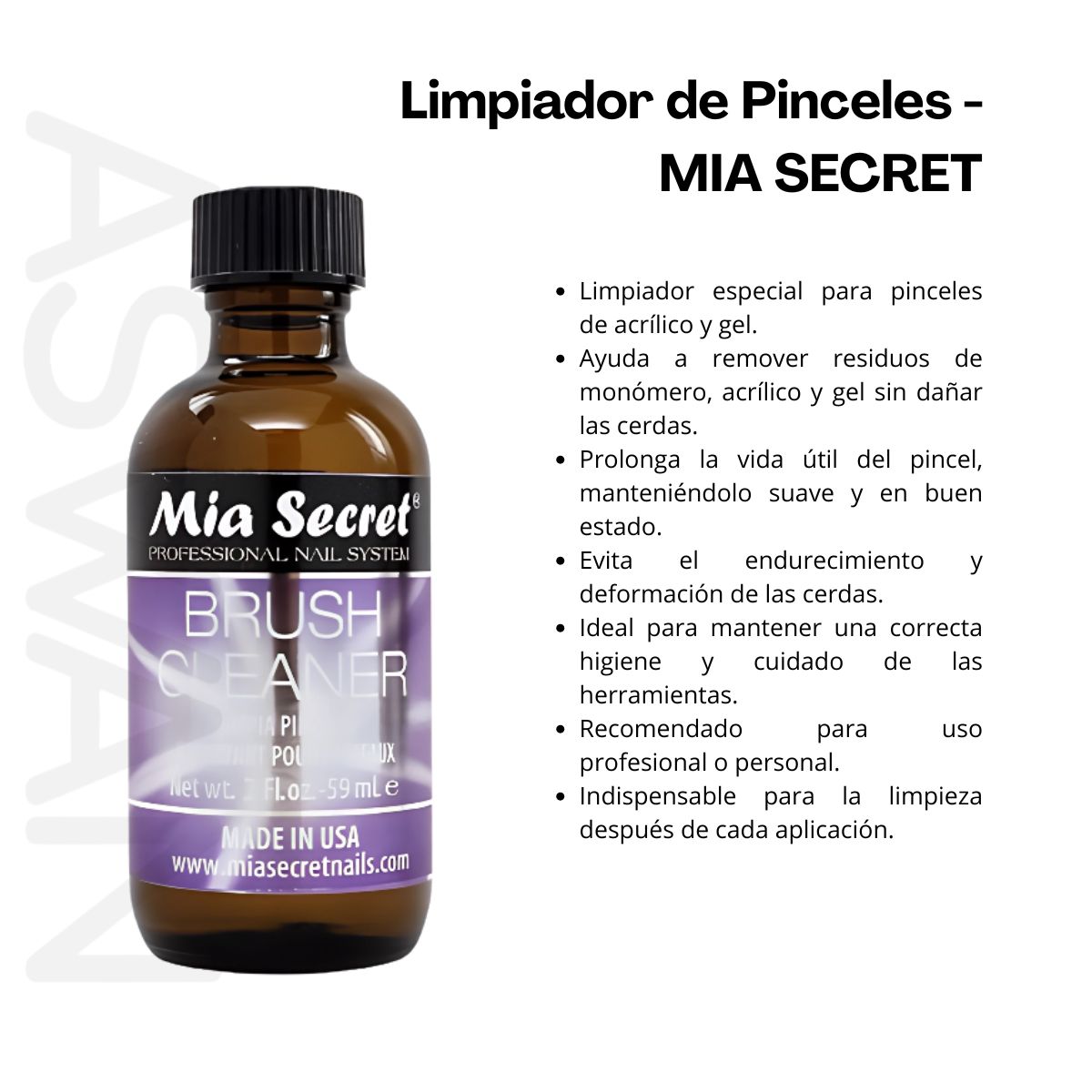 GENERICO - Limpiador de Pinceles - MIA SECRET