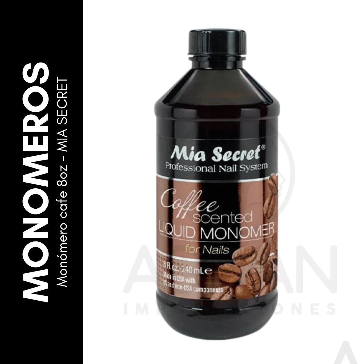 GENERICO - Monómero cafe 8oz - MIA SECRET