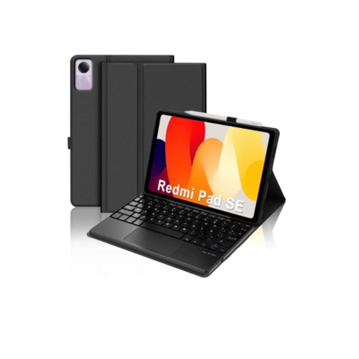 SPACE - Funda Con Teclado Bluetooth Touchpad para Redmi PadSE 11 NEGRO