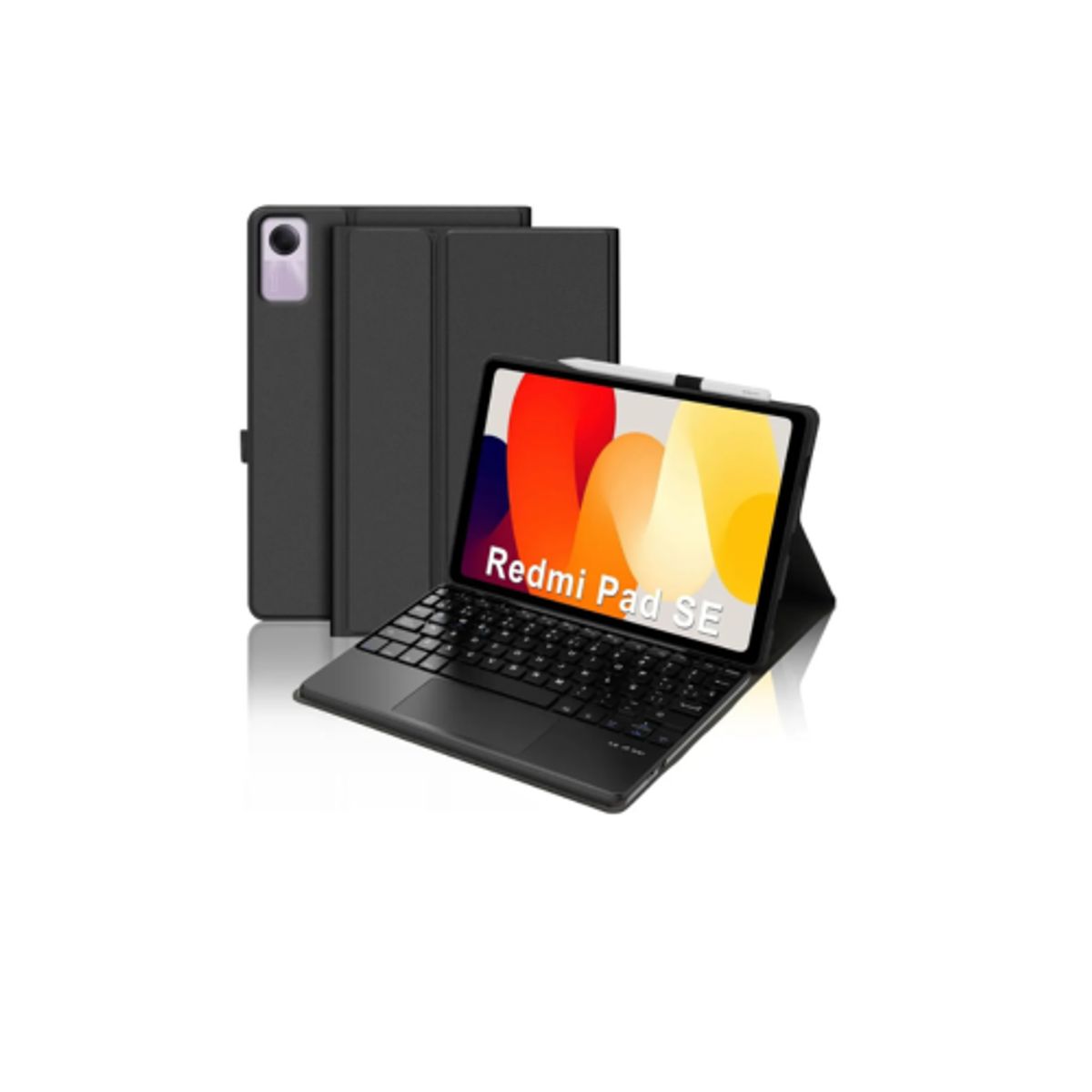 SPACE - Funda Con Teclado Bluetooth Touchpad para Redmi PadSE 11 NEGRO