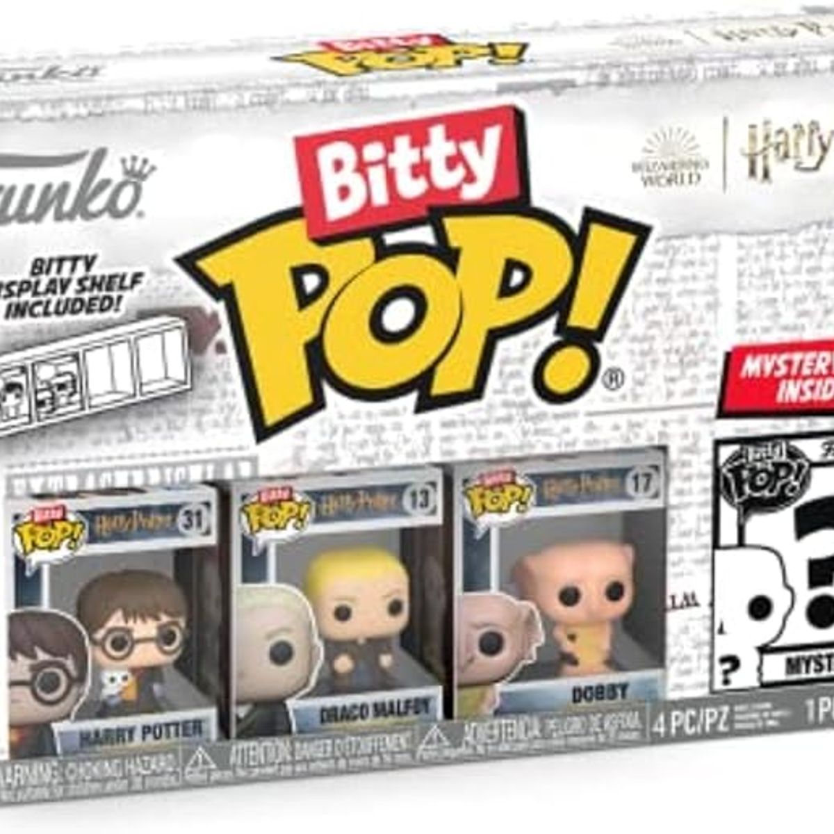 FUNKO - Bitty Pop Harry Potter 4 Pack Mini Figuras Coleccionables