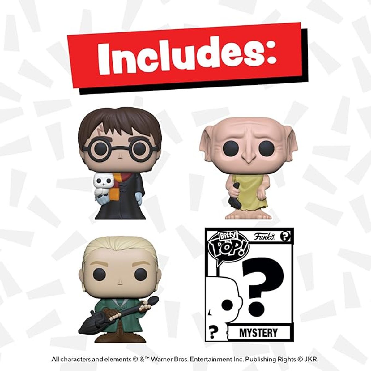 FUNKO - Bitty Pop Harry Potter 4 Pack Mini Figuras Coleccionables