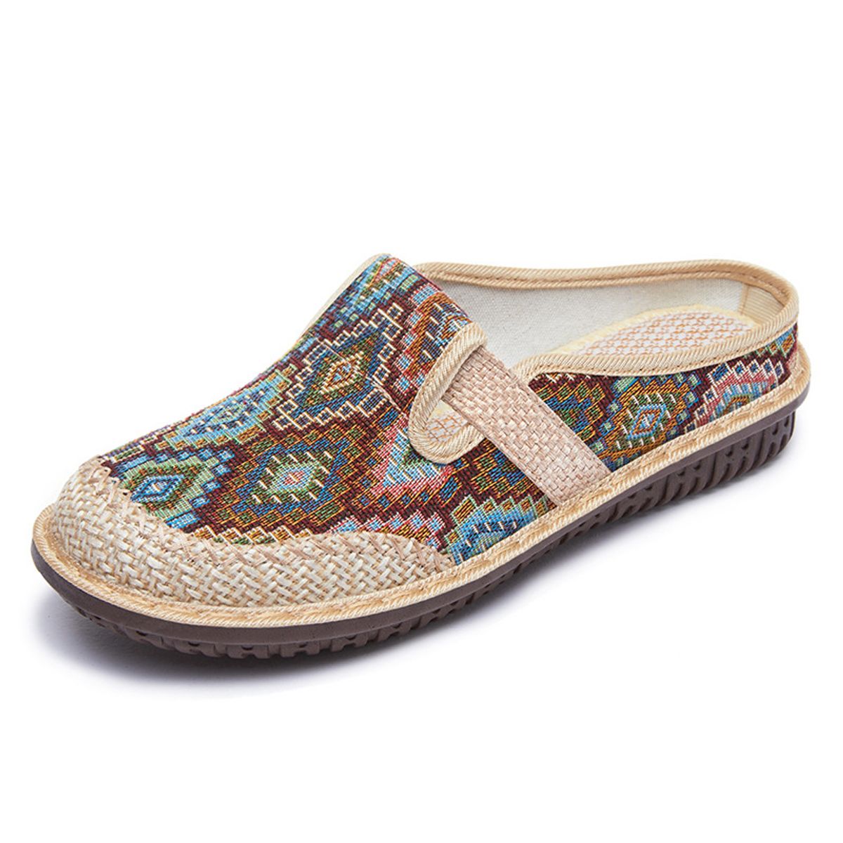 DANWEILE - Zapatillas De estilo étnico para Mujer - Rojo