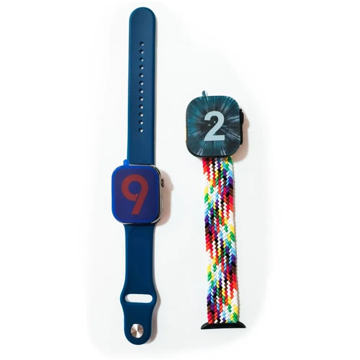 GENERICO - Smartwatch I60 SUIT 2 smartwatch y 7 correas  Negro